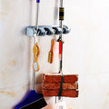 Plastic Mop Hook Wall Hanging Multifunctional Card Holder Drop Mop Rack Bathroom Broom Hanger