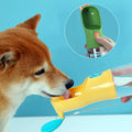 1 gourde verte pour eau et nourriture, en PP et silicone.
