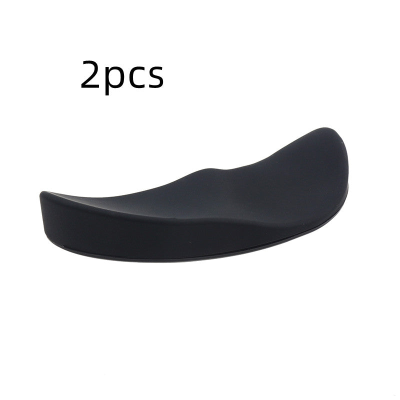 1 lot de 2 repose-poignets noirs identiques pour souris, prévus pour main droite.